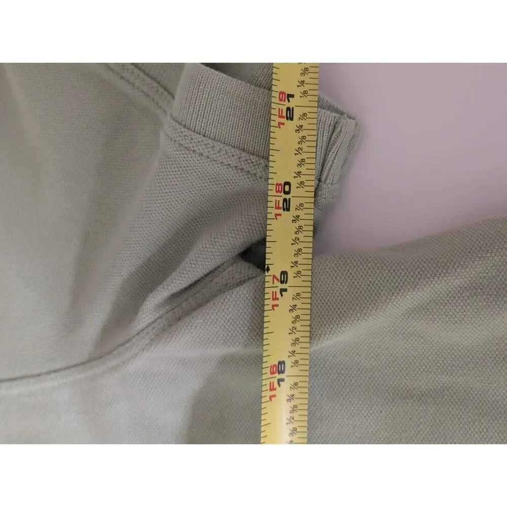 Banana Republic Polo Shirt Pique Elephant Logo Mens Medium Green Short Sleeve